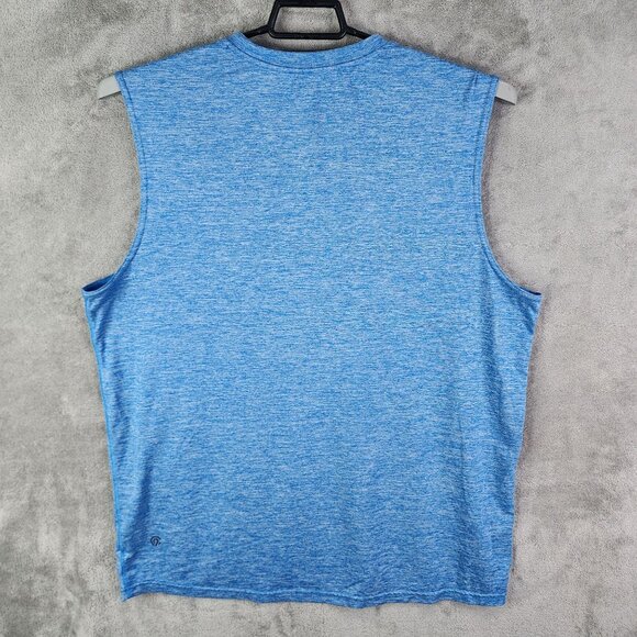 Mens Blue Champion Performance Tank Top Crew Neck Sleeveless Athletic Size XL - Picture 6 of 9